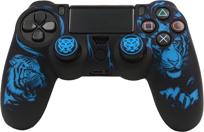RALAN Tiger HeadDesign Controller Skin Cover with 2 Thumb Grips Compatible with PS4/Playstation 4 Slim/Pro Controller - Image 3
