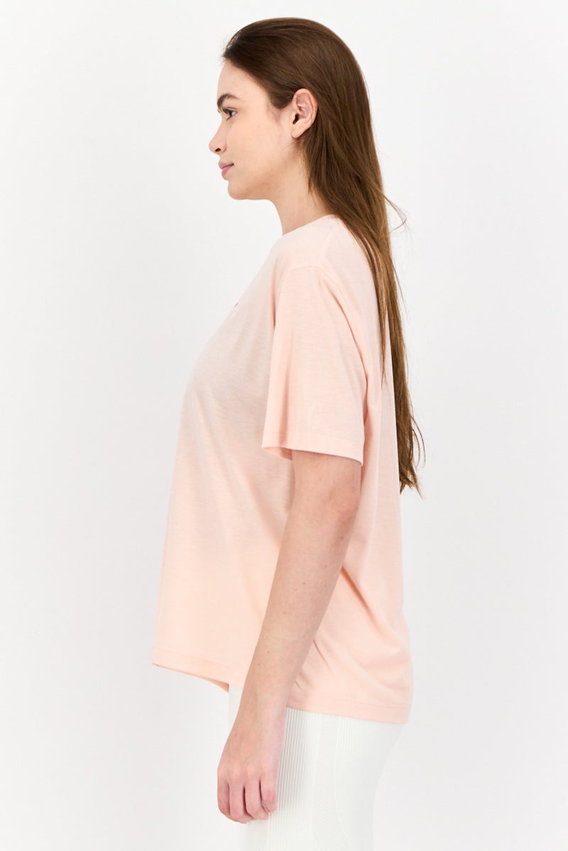 Reebok Women Sportswear Fit Short Sleeve Outdoor Top, Pink - Image 2