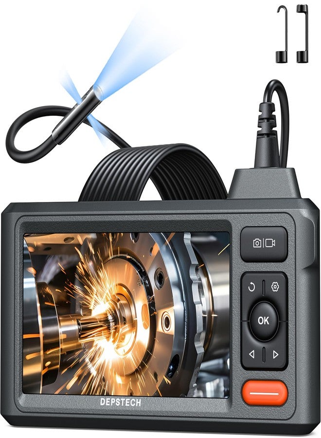 DEPSTECH Triple Lens 5" IPS Endoscope Inspection Camera with Light 16.5FT - Image 1