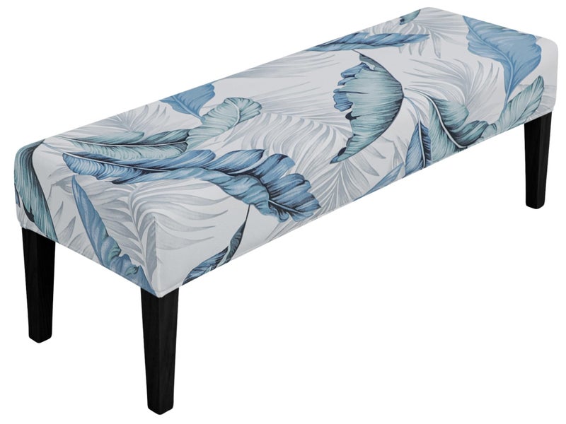 SPRINGRICO Stretch Dining Bench Cover Removable Bench Slipcover Washable Bench Seat Protector Rectangle Bench Cover for Dining Room Living Room Bedroom Kitchen Cassandra