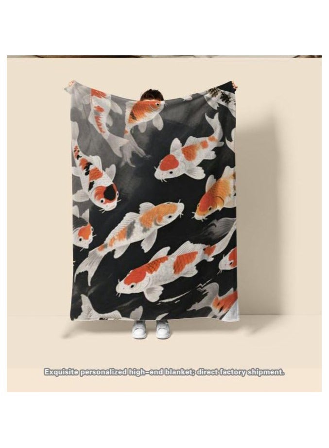 عام بطانية رقيقة من الفانيلا الكرتونية للأطفال أو الطلاب (دافئة ومريحة ومناسبة للنوم والألعاب) 100 سم * 150 سم - 1053 - Image 1