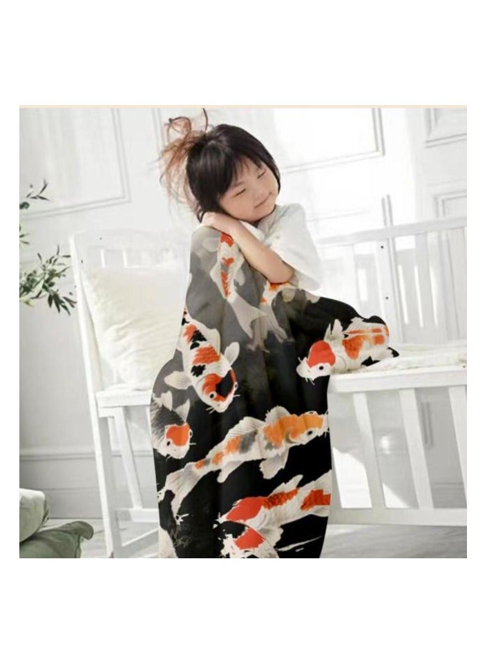 عام بطانية رقيقة من الفانيلا الكرتونية للأطفال أو الطلاب (دافئة ومريحة ومناسبة للنوم والألعاب) 100 سم * 150 سم - 1053 - Image 3