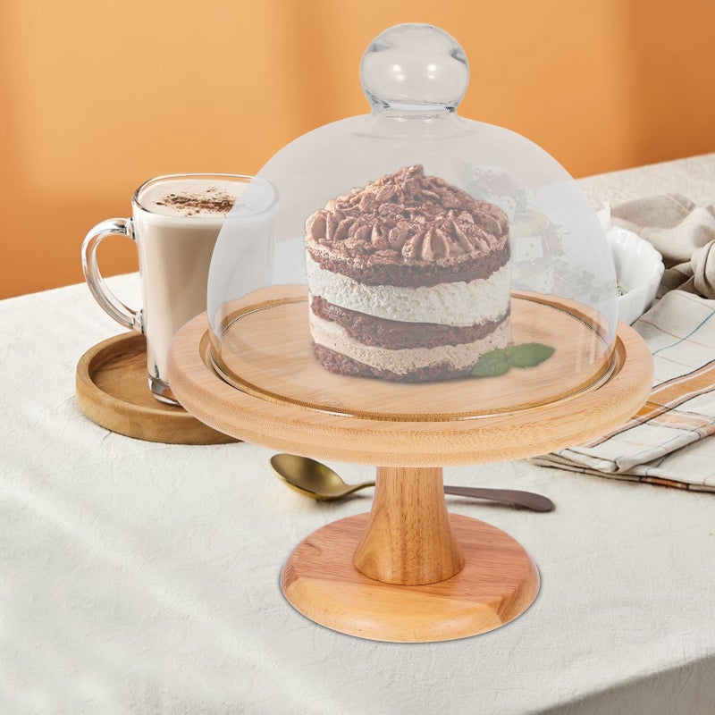 1 Set of Tall Cake Stand Wedding Dessert Rack Decorative Pastry Plate (Khaki) - Image 5