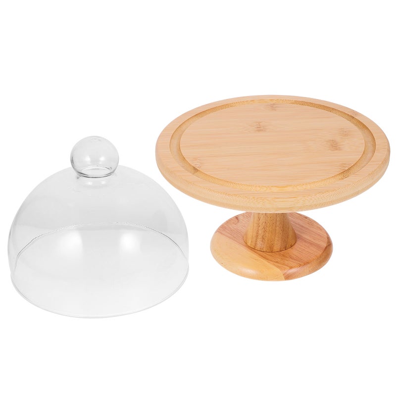 1 Set of Tall Cake Stand Wedding Dessert Rack Decorative Pastry Plate (Khaki) - Image 1