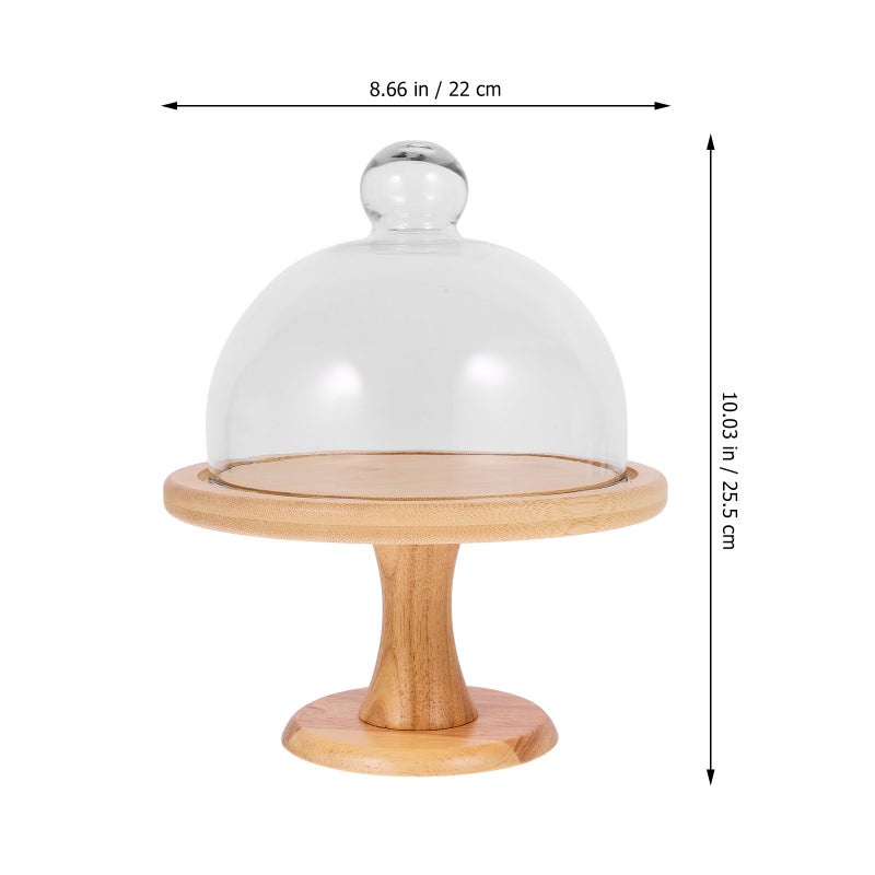 1 Set of Tall Cake Stand Wedding Dessert Rack Decorative Pastry Plate (Khaki) - Image 3