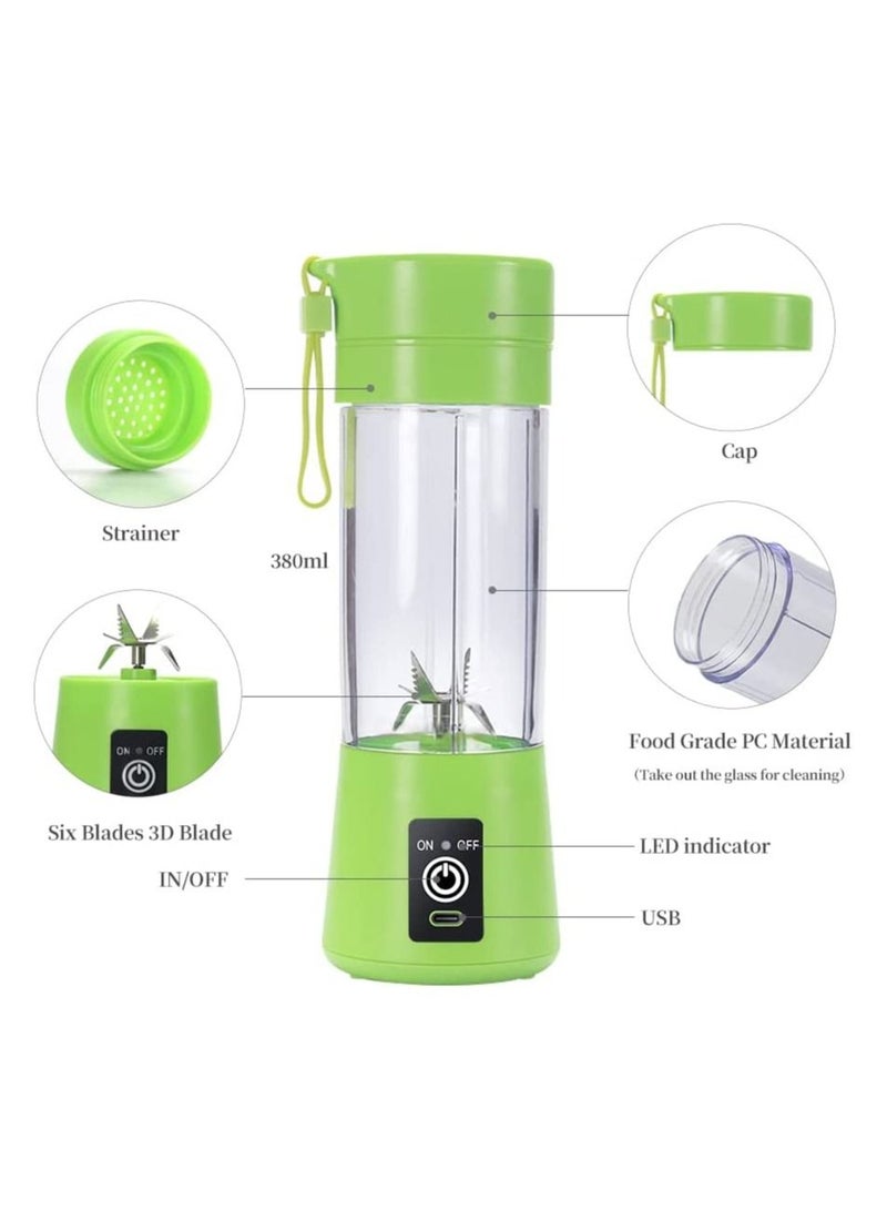 Portable Blender Cup,Electric USB Juicer Blender,Mini Blender Portable Blender For Shakes and Smoothies, Juice - Image 2