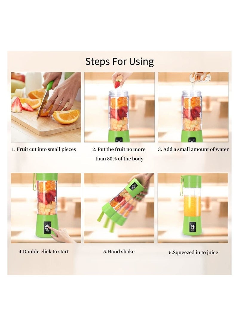 Portable Blender Cup,Electric USB Juicer Blender,Mini Blender Portable Blender For Shakes and Smoothies, Juice - Image 3