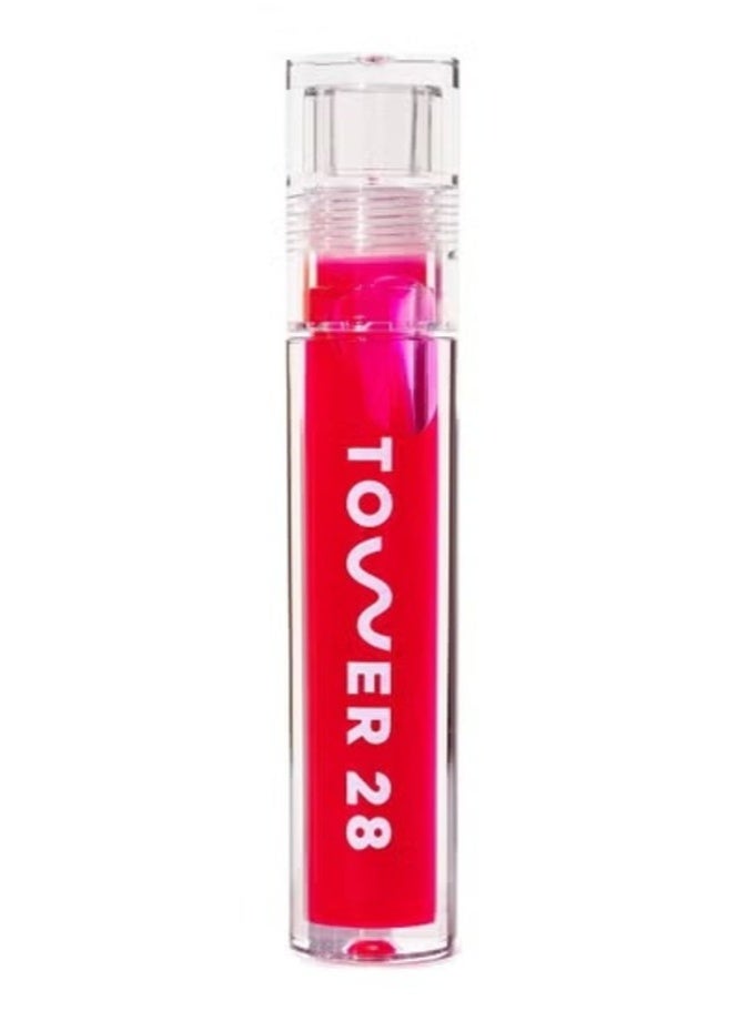 Tower 28 ShineOn Moisturizing Non-Stick Lip Jelly , XOXO - sheer pink 3.9ml | Hydrating Gloss with High Shine Finish - Image 1
