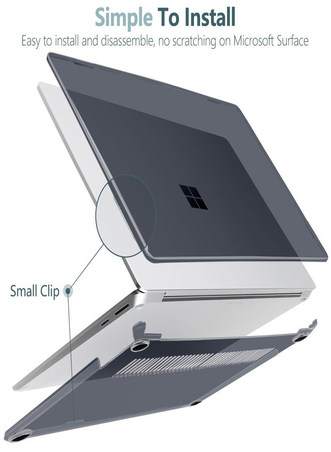 Batianda Crystal Case for Microsoft Surface Laptop 15-inch Touchscreen Copilot+ PC 2024 (7th Ed) Lightweight Durable Scratch-Resistant Easy Install, with Keyboard Cover & Screen Protector, Black - Image 4