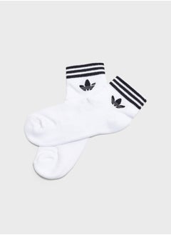 adidas Originals 3 Pack Trefoil Ankle Socks  - Image 2