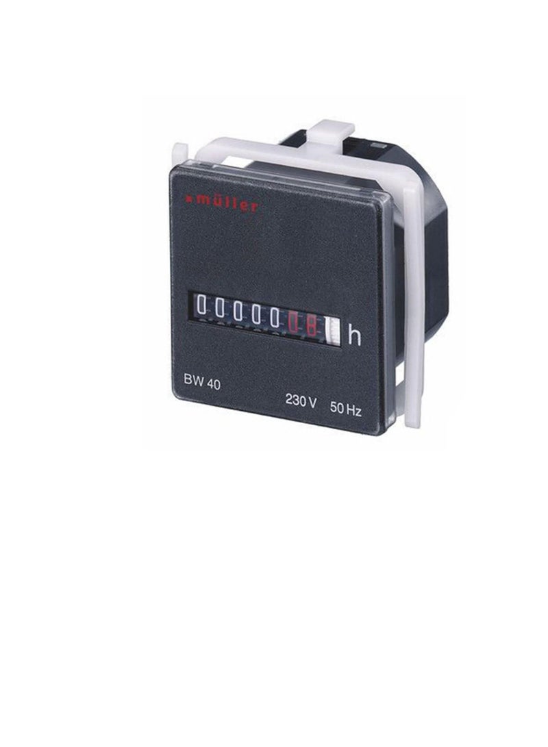 Muller Hour Counter Analog 115VAC 48x48mm Panel Mounted BW40.18 - Image 3