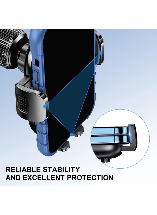 GUWEZ Phone Holder Car Mount for iPhone[Powerful Suction]Phone Mount for Car Dashboard Windshield Air Vent Universal Accessories[Thick Cases Friendly]Automobile Cell Phone Holder Fit iPhone Smartphone - Image 4