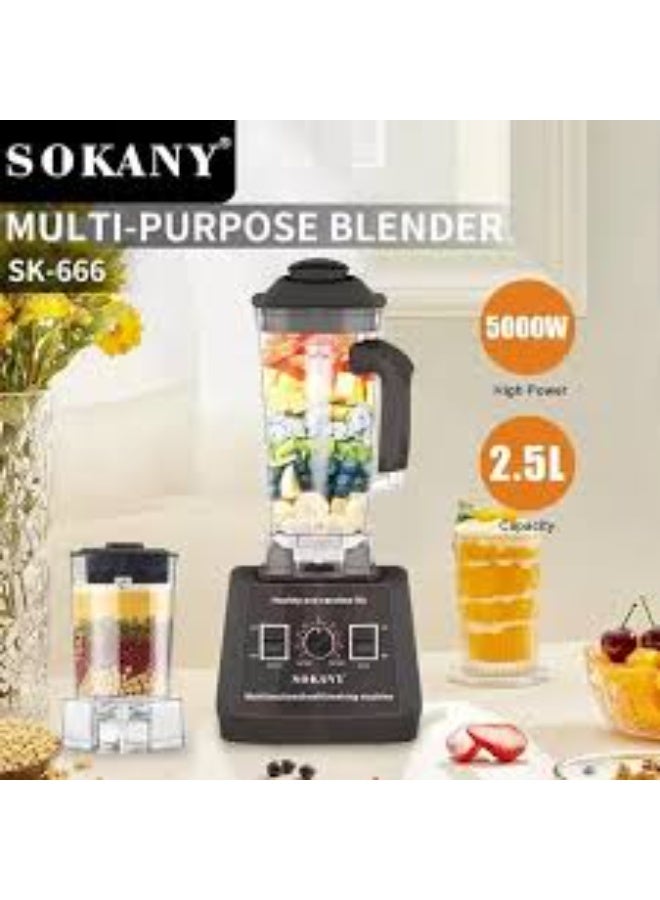 سوكاني SK-666N خلاط سوكانى5000وات 2.5لتر متعدد الألوان - Image 1