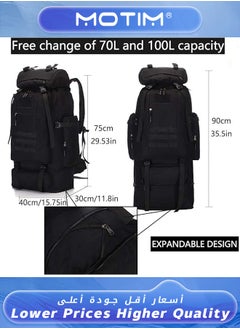 Black Backpack Multifunctional Oxford Hiking Backpack Large Capacity Waterproof Travel Bag Outdoor Sport Bag for Men and Women - pzsku/Z8B16ED9FDF543361D662Z/45/_/1712039261/544008c2-6398-4808-b945-1a8e7423948e