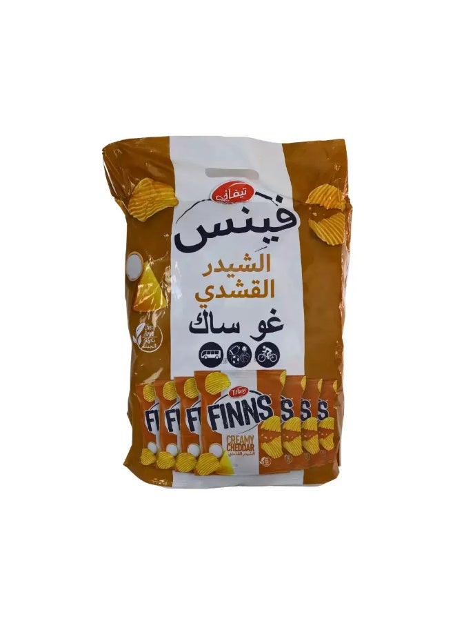 Tiffany رقائق البطاطس المجعدة من تيفاني فينز بنكهة الشيدر الكريمي - 24 قطعة - Image 3