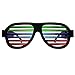 GS GLOWSEEN Light Up Shutter Glasses Sound Reactive USB Rechargeable Rave Glasses Black - Image 3