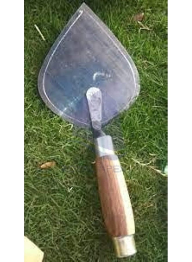 Royal Apex Masonry Plastering Trowel With Wooden Handle Metal Blade For Multi-Purpose 8Inch - Image 3