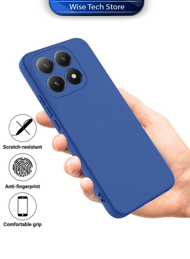 Wtech Xiaomi 15T 5G 2025 Soft Liquid Silicone Case Cover (MCRPSN) - Navy Blue - Image 2
