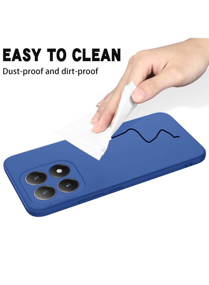 Wtech Xiaomi 15T 5G 2025 Soft Liquid Silicone Case Cover (MCRPSN) - Navy Blue - Image 5