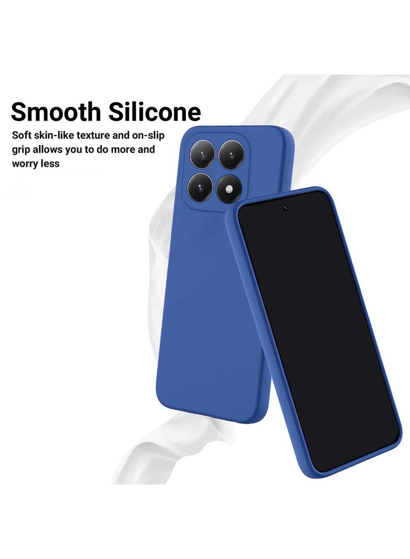 Wtech Xiaomi 15T 5G 2025 Soft Liquid Silicone Case Cover (MCRPSN) - Navy Blue - Image 3