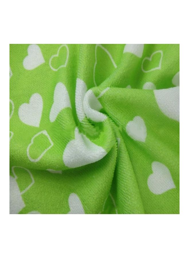 NIBEMINENT 2-Piece Fast Drying Magic Bath Towel Green 70cm - Image 2
