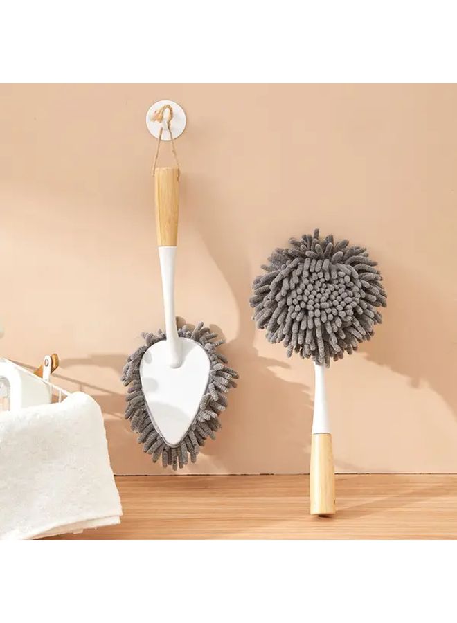 White Washable Reusable Microfiber Duster for Sofa Curtain Car Interior Anti Static Cleaning Kit - Image 2
