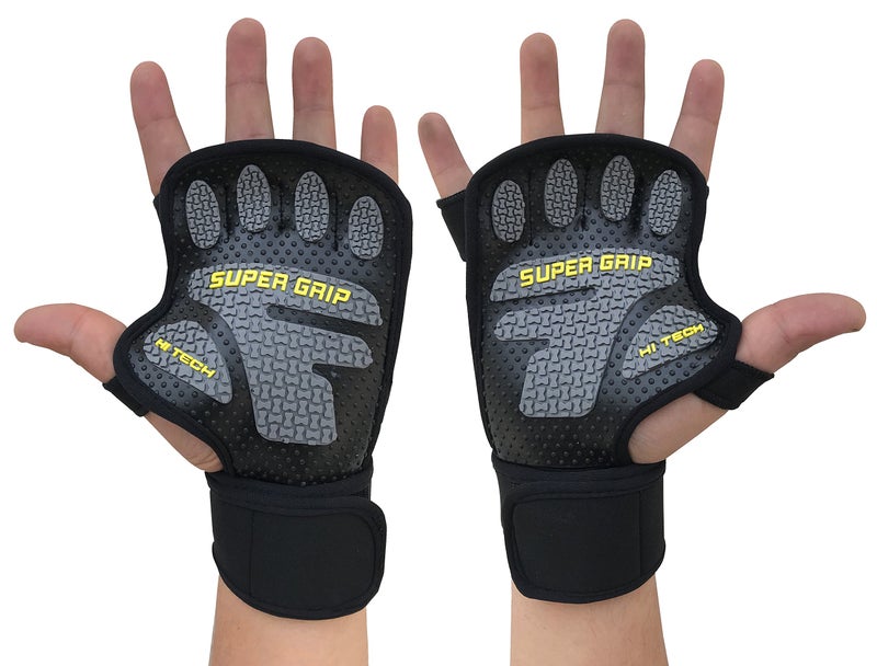 Kobo WTG-22 Lycra-Spandex Gym Gloves, Medium (Black) - Image 1