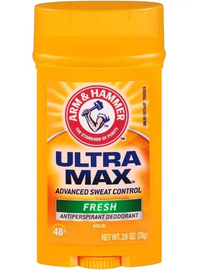 Arm & Hammer Ultra Max Solid Men Antiperspirant Deodorant, Fresh 73g