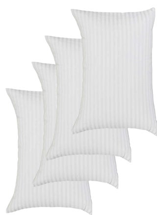 Pack of 4 Piece Cotton Pillow White Stripe Design Fabric 50x90 cm Made in Uae - pzsku/Z8B17476132F9979A3A0BZ/45/_/1722618479/4fdc3ea8-7503-44a1-9fbe-4a6206cc3cf2