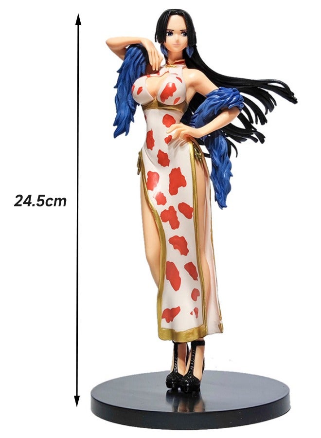 Anime One Piece Boa Hancock Action Figure, Anime Figure Scene Statue, Excellent PVC Character Model Figure, Super Anime Figure Toy for Desktop Decorations/Collectibles, 24.5cm