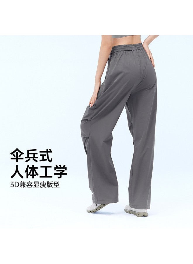 VVC سروال بارا جندي بلون موحد للحماية من الشمس، سروال طويل مانع للأشعة فوق البنفسجية، بنطال مرن متعدد الاستخدامات للتنقل - Image 5