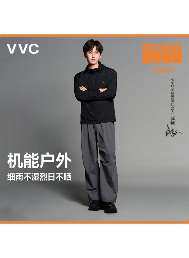 VVC سروال بارا جندي بلون موحد للحماية من الشمس، سروال طويل مانع للأشعة فوق البنفسجية، بنطال مرن متعدد الاستخدامات للتنقل - Image 2