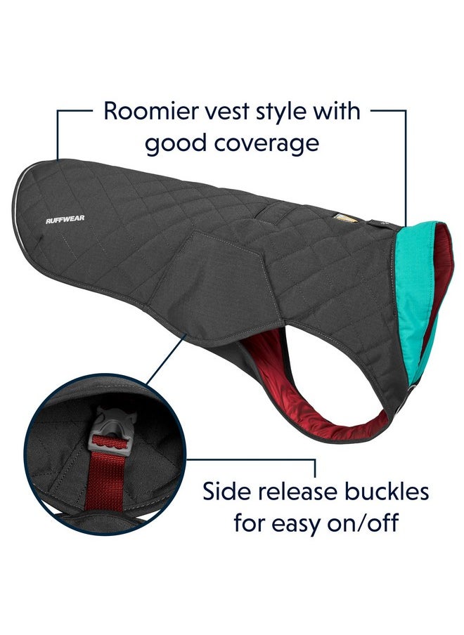 RUFFWEAR , Stumptown Insulated And Reflective, Cold Weather Winter Jacket For Dogs, Twilight Gray, XSmall  - Image 4