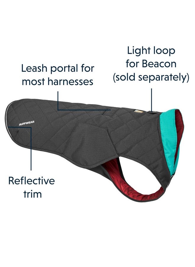 RUFFWEAR , Stumptown Insulated And Reflective, Cold Weather Winter Jacket For Dogs, Twilight Gray, XSmall  - Image 5