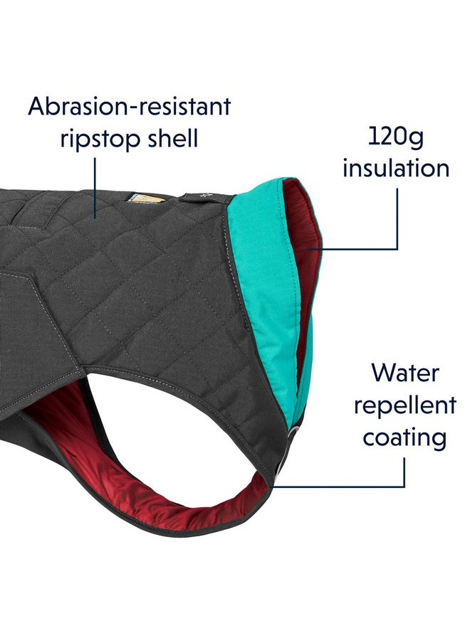 RUFFWEAR , Stumptown Insulated And Reflective, Cold Weather Winter Jacket For Dogs, Twilight Gray, XSmall  - Image 3