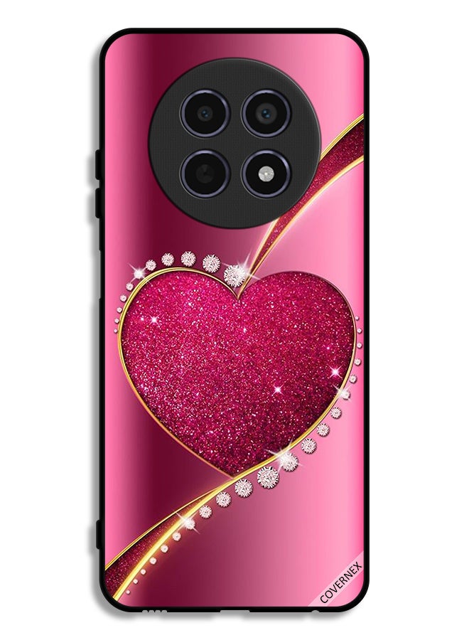 Covernex Realme 12 5G Protective Case Cover Diamond Glitter Heart - Image 1
