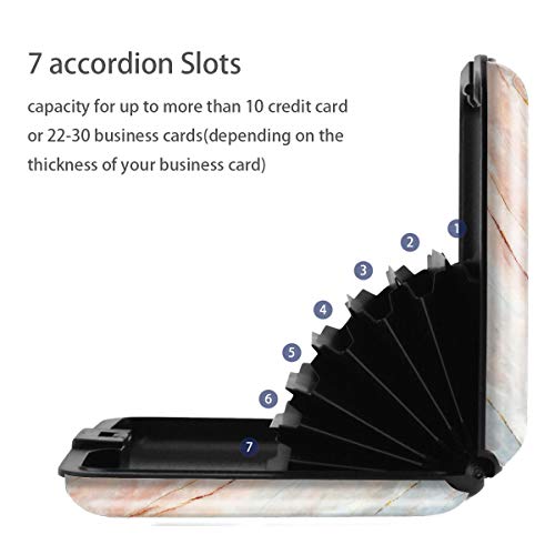 Coco Rossi Marble Credit Card Holder for Women,RFID Blocking Slim Hard Card Case ID Case Travel Wallet,Grey Marble - Image 5