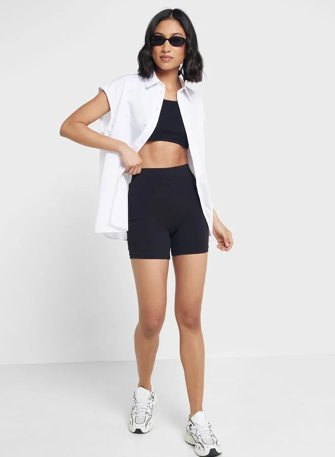 Ginger Basics Ribbed Vest & Short Set