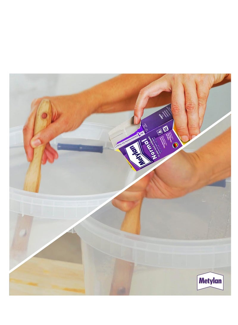 Pattex Metylan Strong Adhesive Paste for Light, Regular and Heavy Wallpaper, Glue and Crafts without Preservatives 1 Piece 125g - Image 2