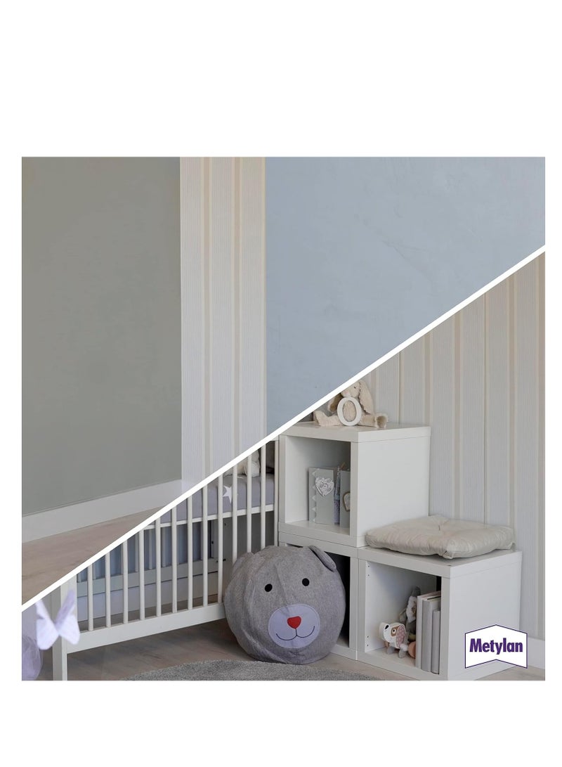 Pattex Metylan Strong Adhesive Paste for Light, Regular and Heavy Wallpaper, Glue and Crafts without Preservatives 1 Piece 125g - Image 5