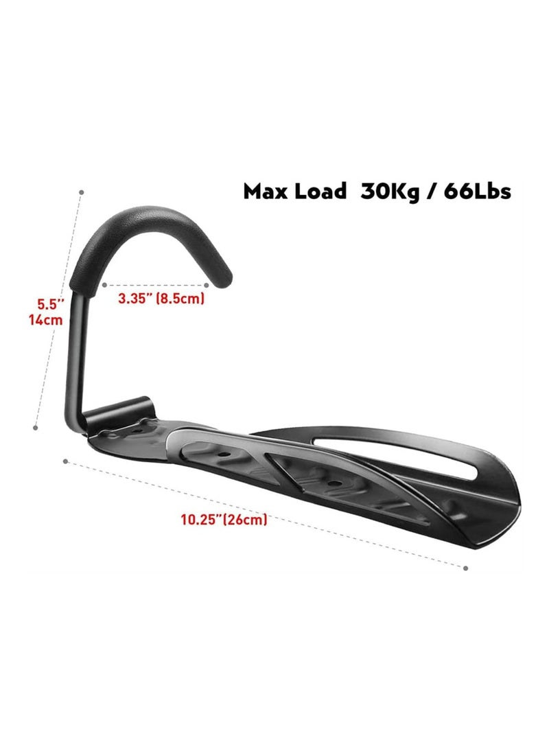 Excefore Bike Wall Mount Bike Rack for Garage, 2 Packs Vertical Bike Rack for Indoor Bike Storage - Image 3