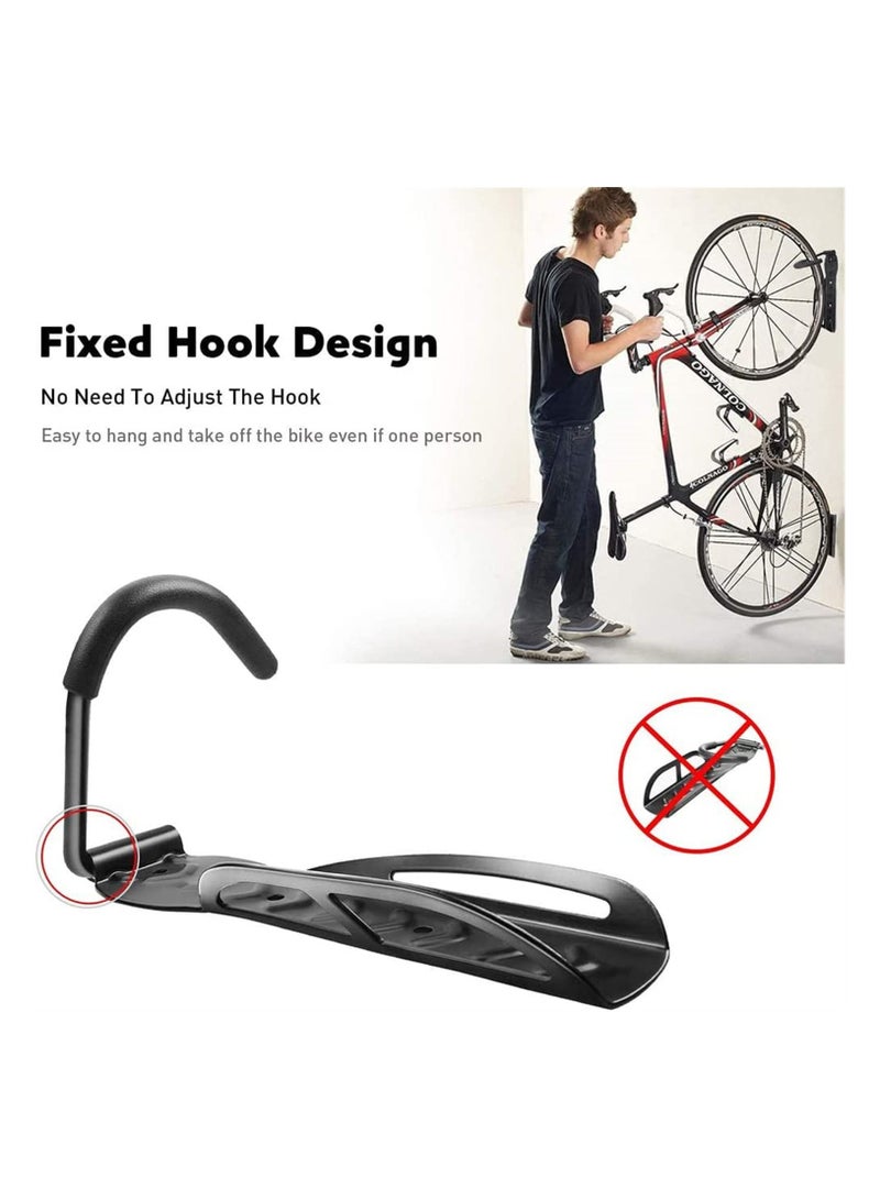 Excefore Bike Wall Mount Bike Rack for Garage, 2 Packs Vertical Bike Rack for Indoor Bike Storage - Image 5