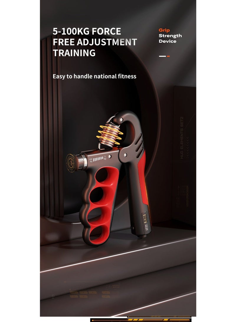Ruili Grip strength trainer with digital counter, finger, arm and wrist strengthener, hand strengthening trainer for muscle training and post-injury recovery. - Image 4