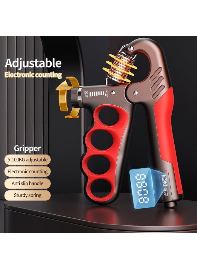 Ruili Grip strength trainer with digital counter, finger, arm and wrist strengthener, hand strengthening trainer for muscle training and post-injury recovery. - Image 1