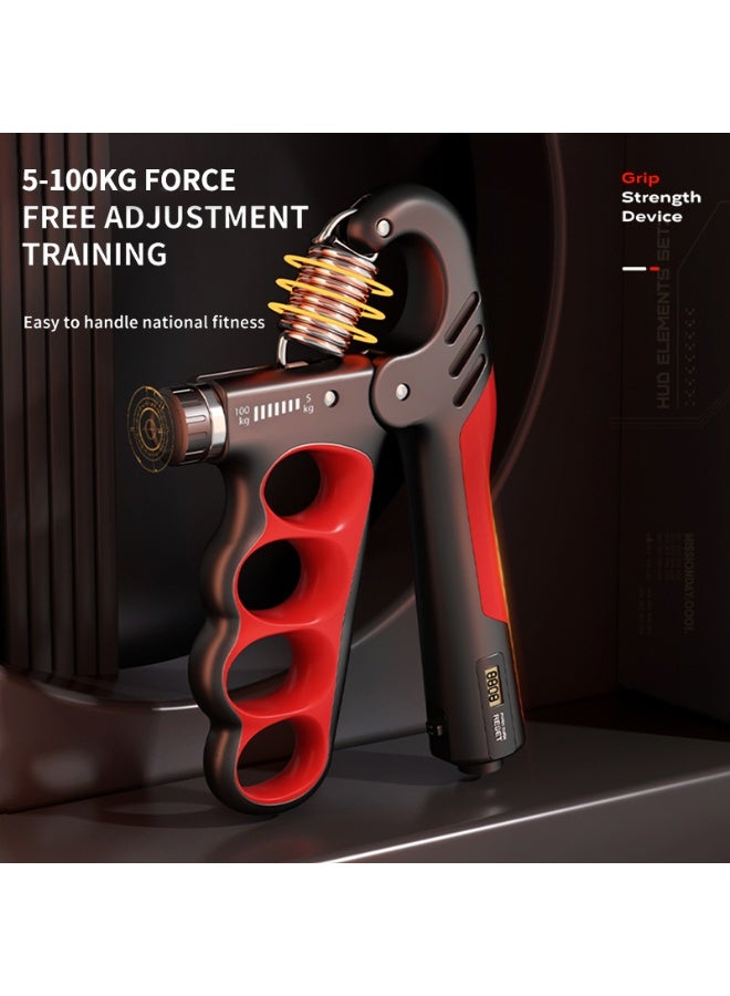 Ruili Grip strength trainer with digital counter, finger, arm and wrist strengthener, hand strengthening trainer for muscle training and post-injury recovery. - Image 3