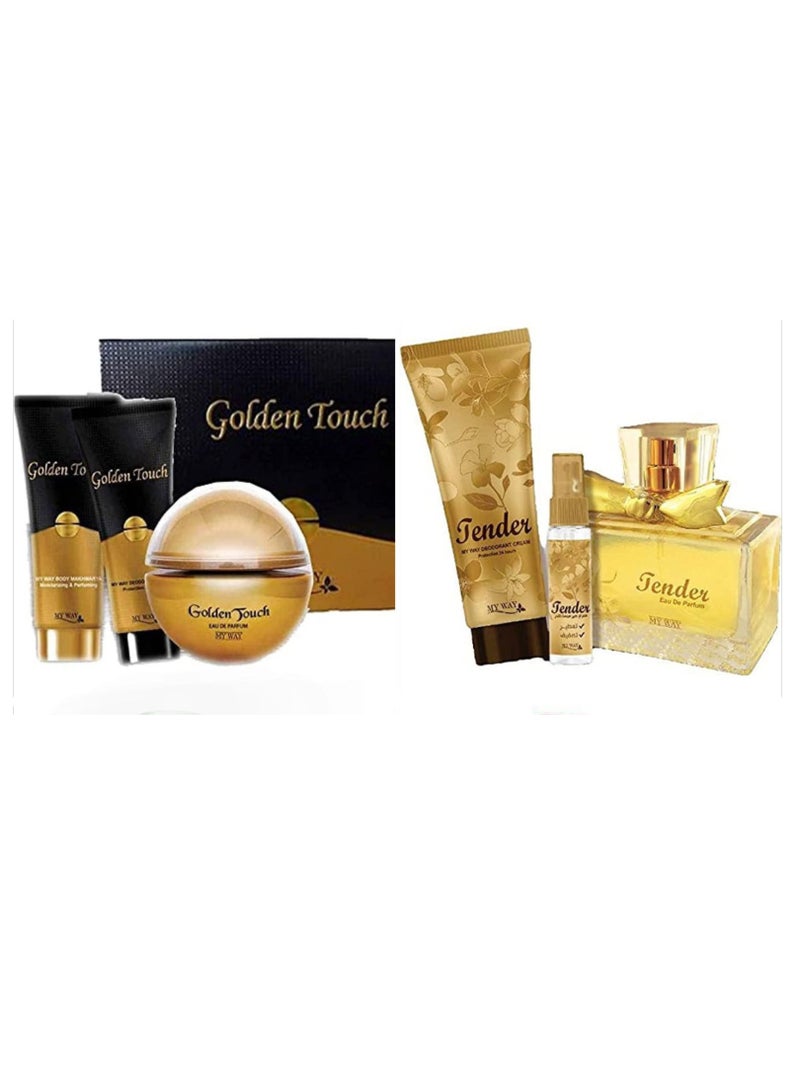 MAYWAY myway 2 perfume set for women, tender and golden