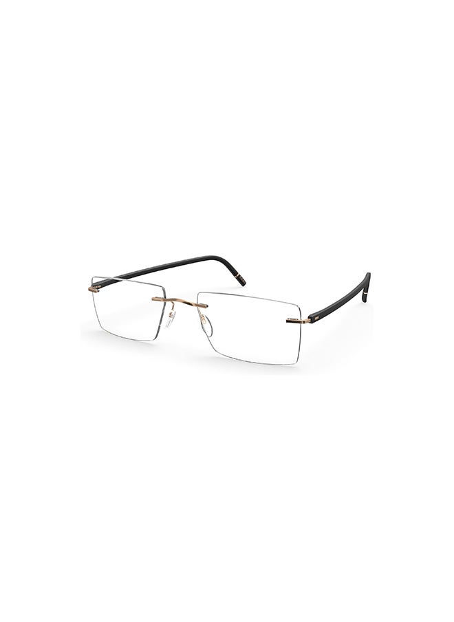 Silhouette - Unisex Square Blue Light Filter Eyeglasses - 5567 MB 7630 55 - Lens Size: 55 Mm - Image 1