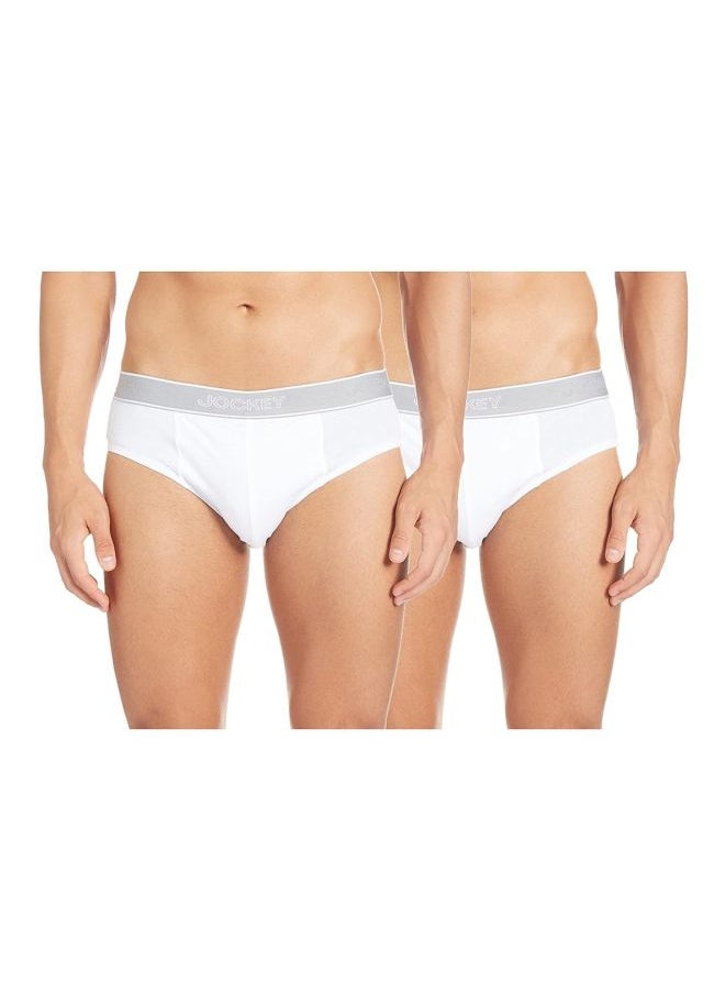 JOCKEY - Jockey 1010 Men Super Combed Cotton Solid Brief with Stay Fresh Properties Pack of 2 - Image 1
