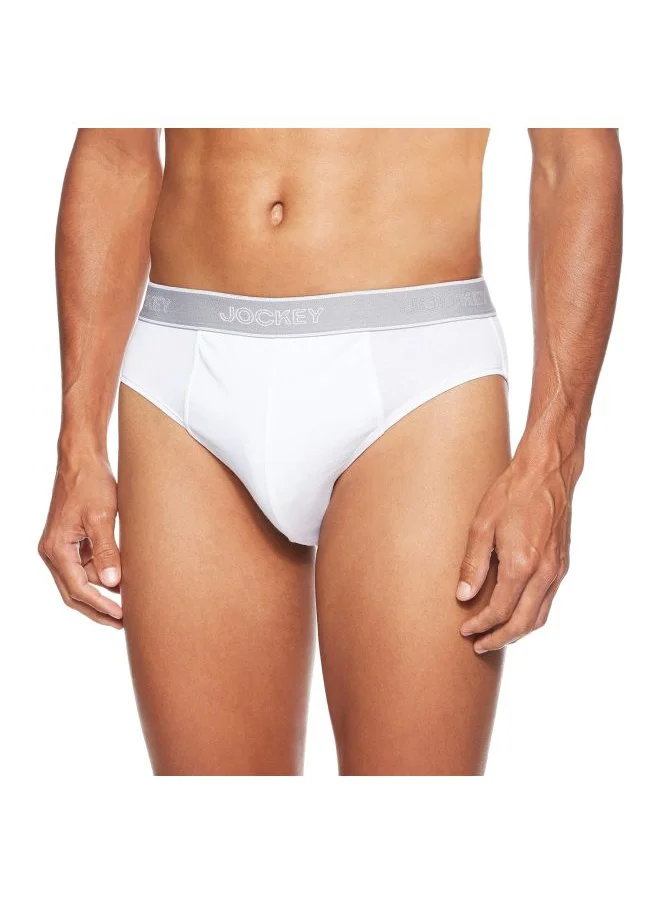 جوكي Jockey 1010 Men Super Combed Cotton Solid Brief with Stay Fresh Properties Pack of 2