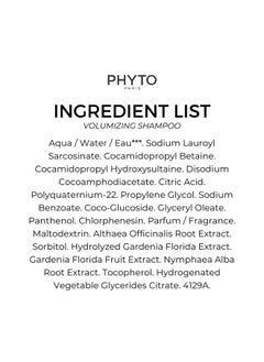 Phyto Volume Volumizing Shampoo Lightweight For Fine Hair And Thin Hair Instant Volume 8.45 Fl. Oz  - Image 5